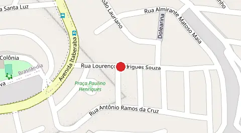 Mapa da localização