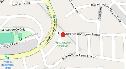 Mapa da localização