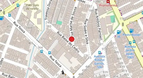 Mapa da localização