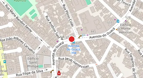 Mapa da localização