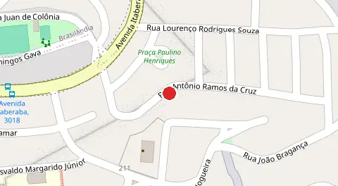 Mapa da localização