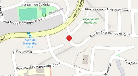Mapa da localização