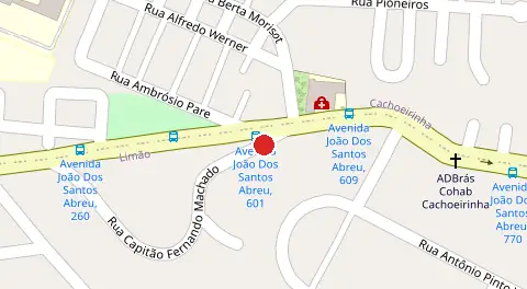 Mapa da localização