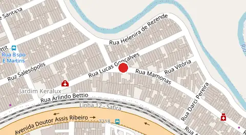 Mapa da localização