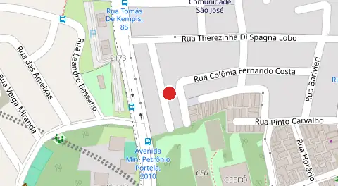 Mapa da localização