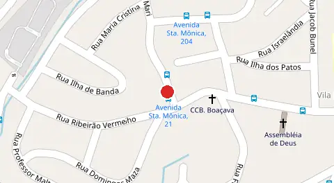 Mapa da localização