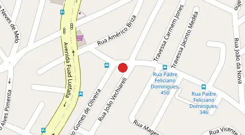 Mapa da localização