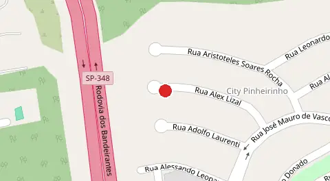 Mapa da localização