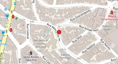 Mapa da localização