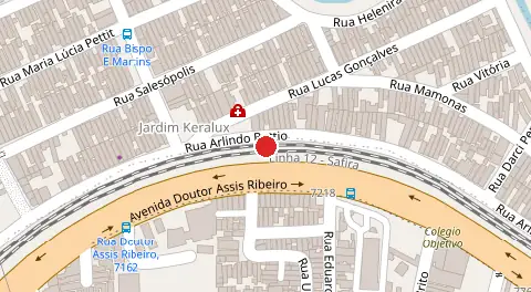 Mapa da localização