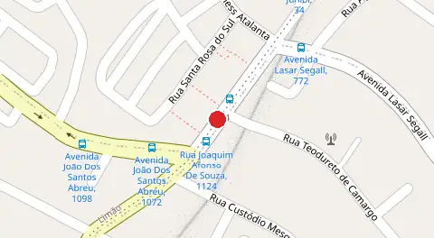 Mapa da localização