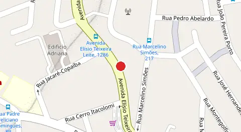 Mapa da localização