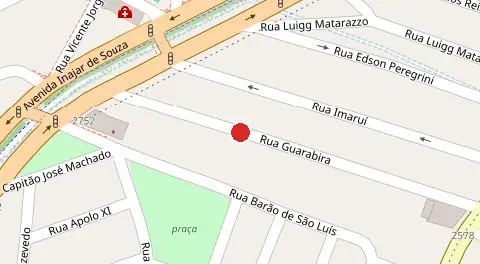 Mapa da localização