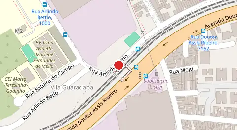 Mapa da localização