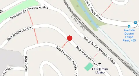 Mapa da localização