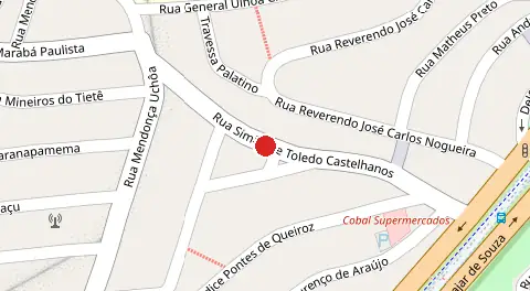 Mapa da localização