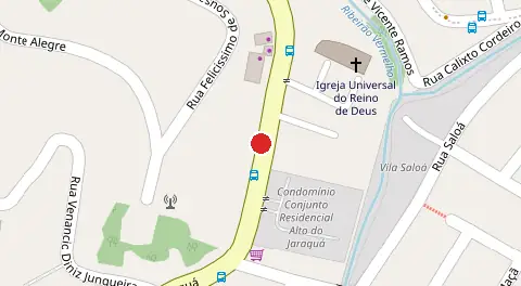 Mapa da localização