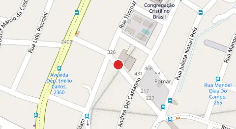 Mapa da localização