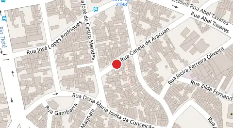 Mapa da localização