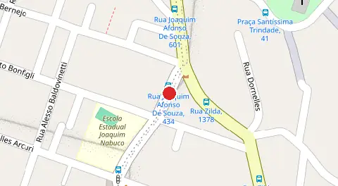Mapa da localização
