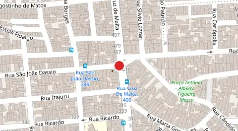 Mapa da localização