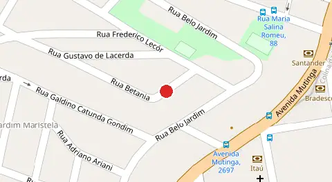 Mapa da localização