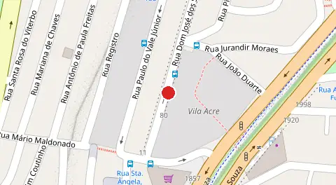 Mapa da localização