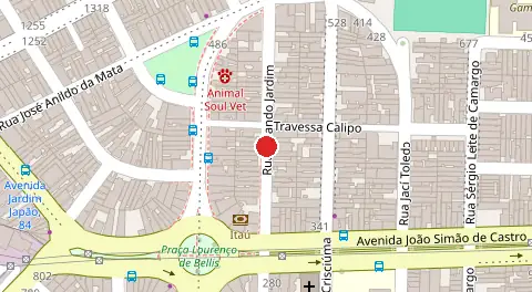 Mapa da localização