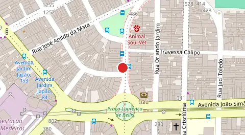 Mapa da localização