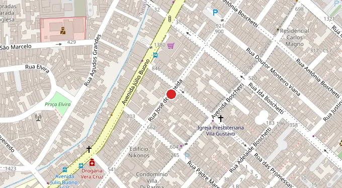 Mapa da localização
