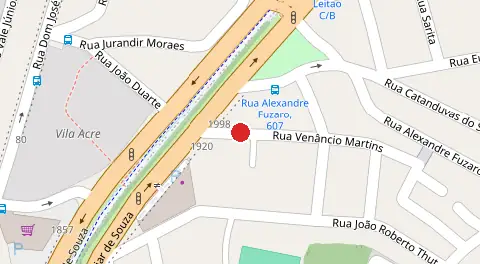 Mapa da localização