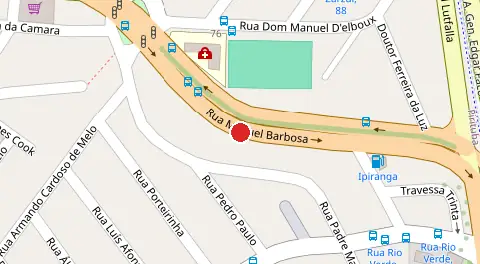 Mapa da localização