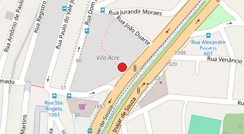 Mapa da localização