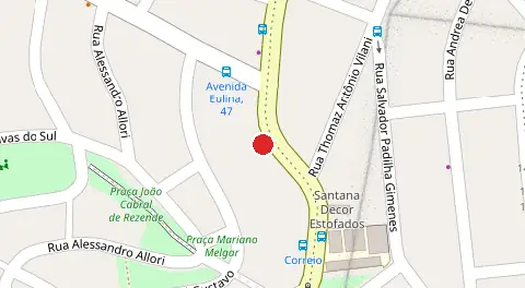 Mapa da localização