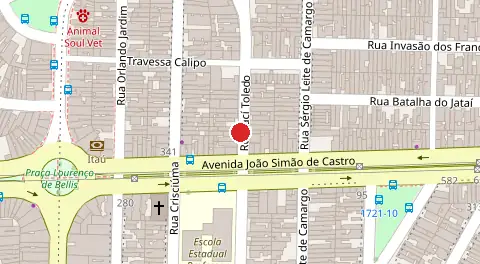Mapa da localização