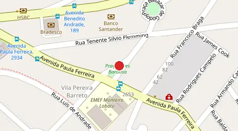 Mapa da localização