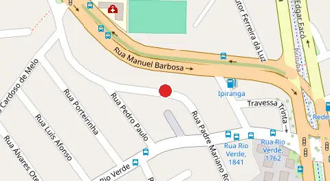 Mapa da localização