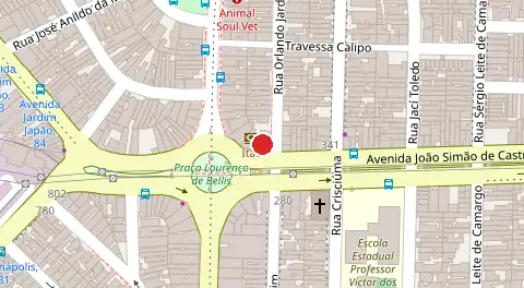 Mapa da localização
