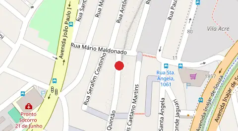Mapa da localização