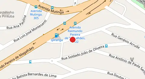 Mapa da localização