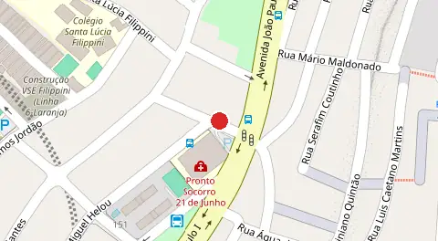 Mapa da localização