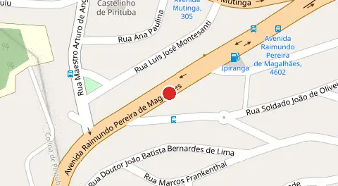 Mapa da localização