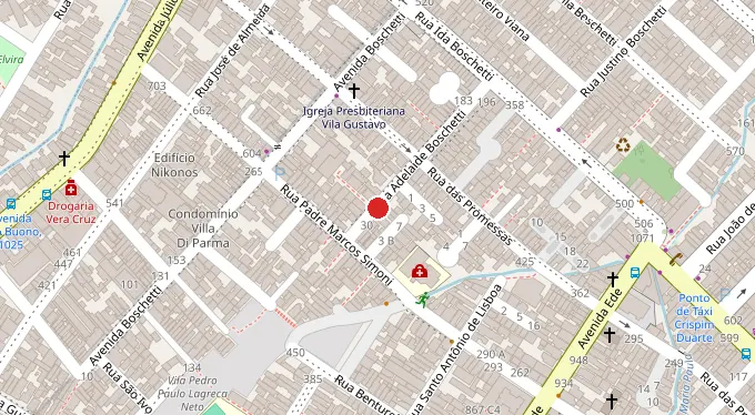 Mapa da localização