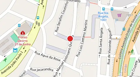 Mapa da localização