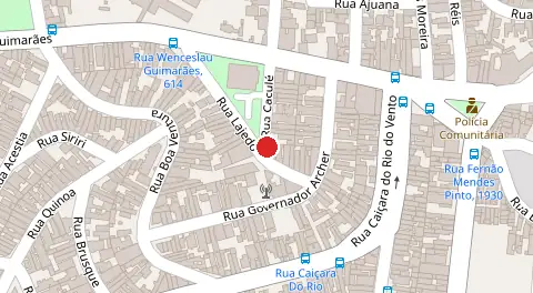 Mapa da localização