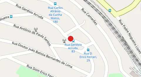 Mapa da localização