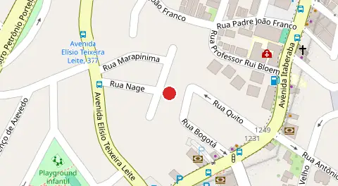 Mapa da localização