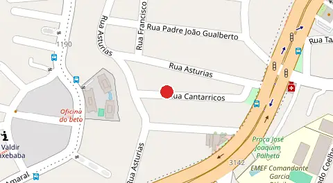 Mapa da localização