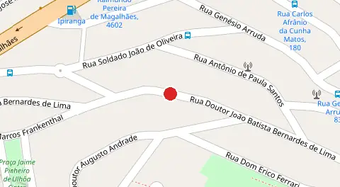 Mapa da localização