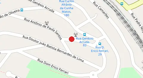 Mapa da localização
